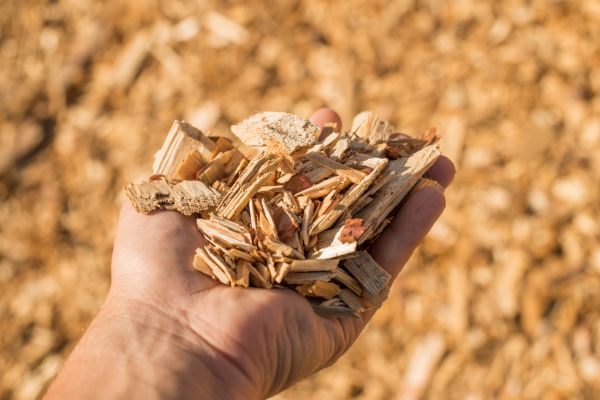 Wood Chips Spreading in Irvine