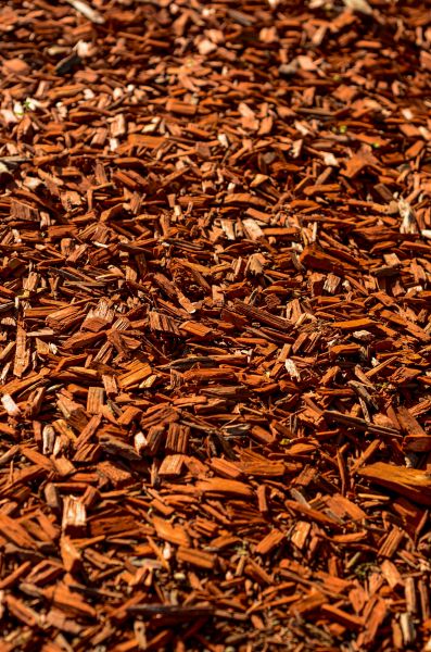 Cedar Mulch Spreading in Irvine